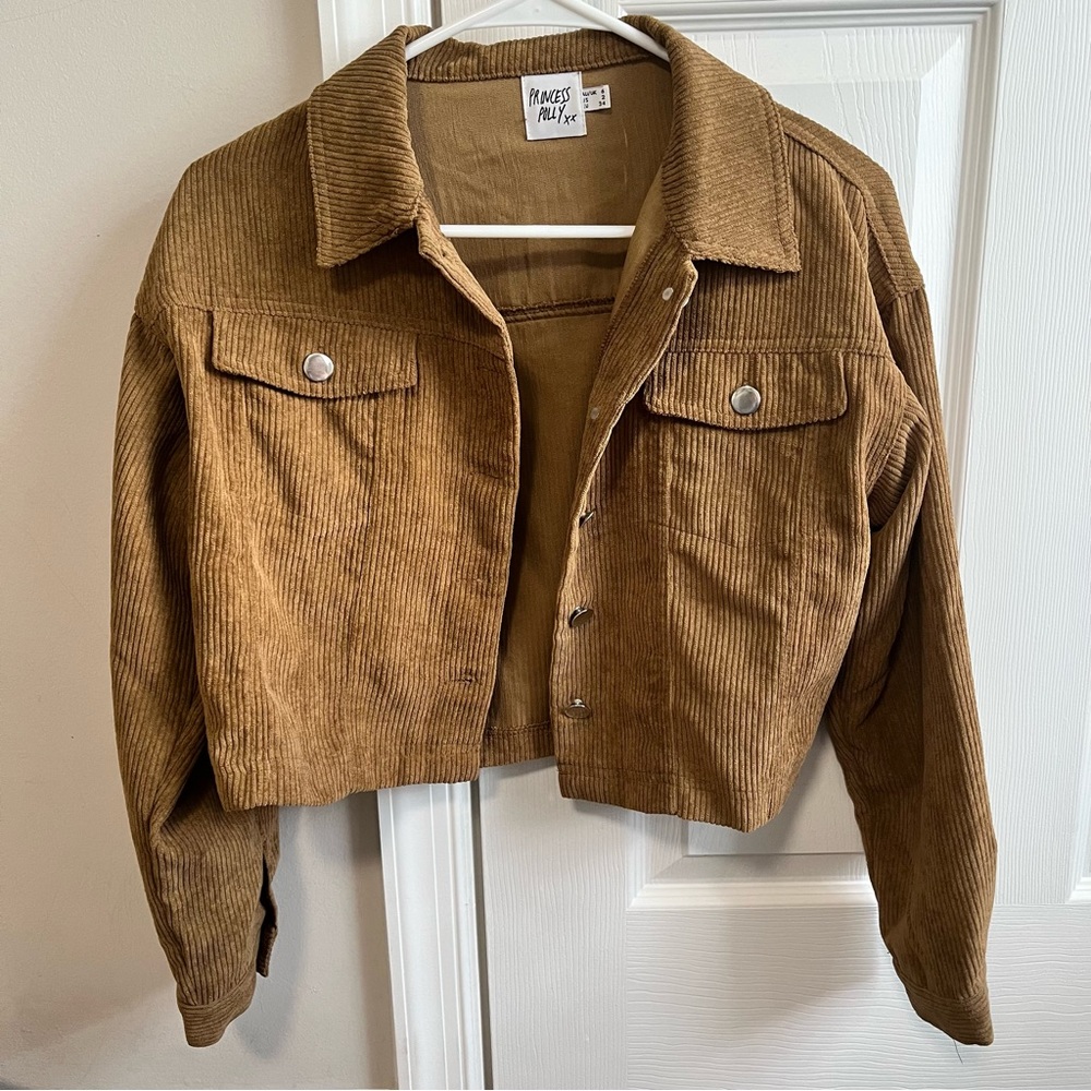 Princess Polly Crop Corduroy Jacket